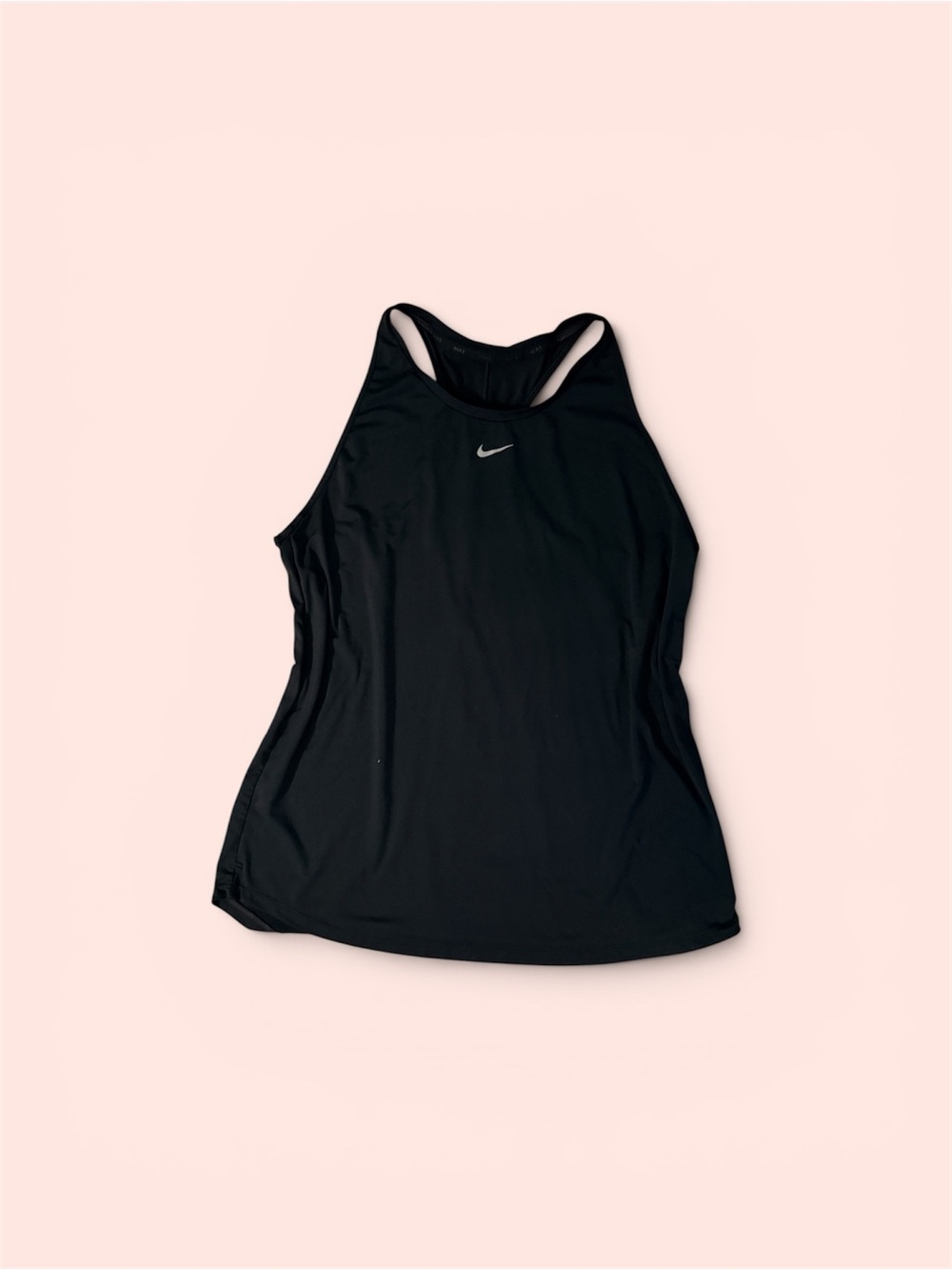 Nike Black High-Neck Racerback Tank Top